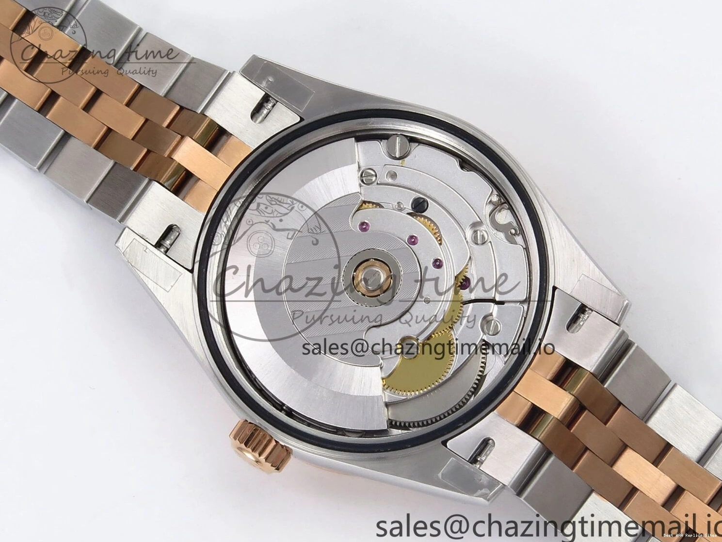 AAA Replica Watches GMF Bracelet SS on Jubilee Dimonds 278381RBR Supportive 1:1 Best 1166 Edition Brown 31 A DateJust Steel 904L RG Dial 0121